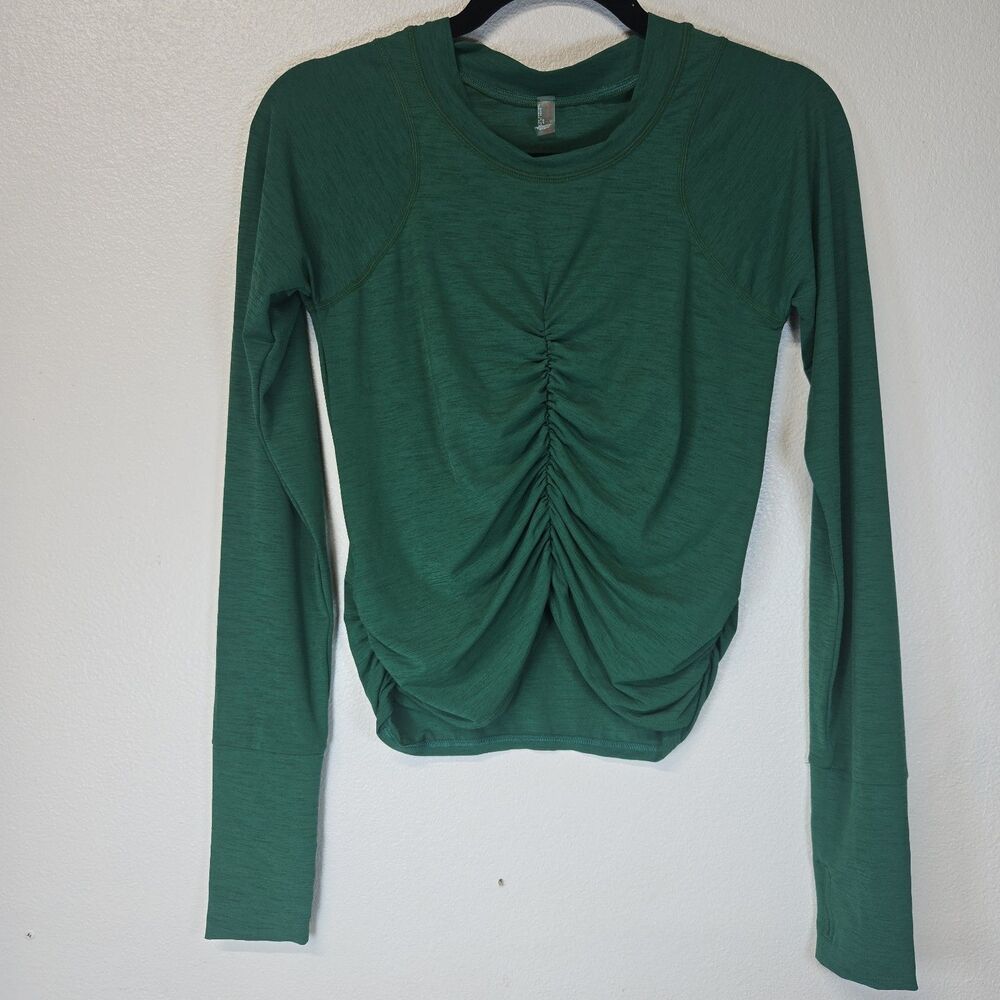FP Movement Free People All Clear Seamless Cropped Tank Cami Green S/P